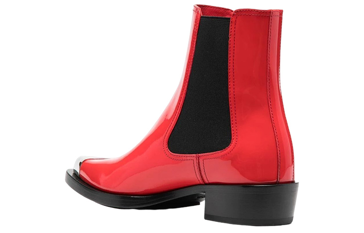 Shop (W) Alexander McQueen Chelsea Boot 'Kulit Merah Punk' 718854WIA3G6476