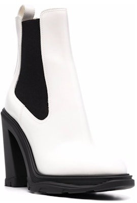 (Women) Alexander McQueen Chelsea Boot 'White' 676694WIAA39360 Order (Women) Alexander McQueen Chelsea Boot 'White' 676694WIAA39360