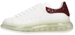 (Women) Alexander McQueen Clear Sole Oversized Sneaker 'White Burgundy Sequins' 621718WHZ429726