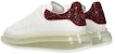 (Women) Alexander McQueen Clear Sole Oversized Sneaker 'White Burgundy Sequins' 621718WHZ429726