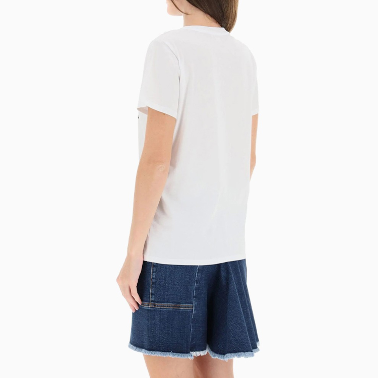 (Women) Alexander McQueen Cotton Skull Print Short Sleeve T-Shirt. 651373-QZACK-0900 圖 5