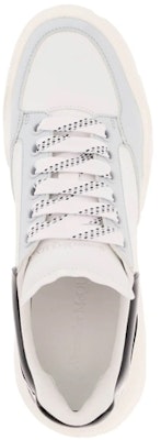 (Women) Alexander McQueen Court Leather Sneakers 'White Black Grey' 708077WICDB8979 Order (Women) Alexander McQueen Court Leather Sneakers 'White Black Grey' 708077WICDB8979