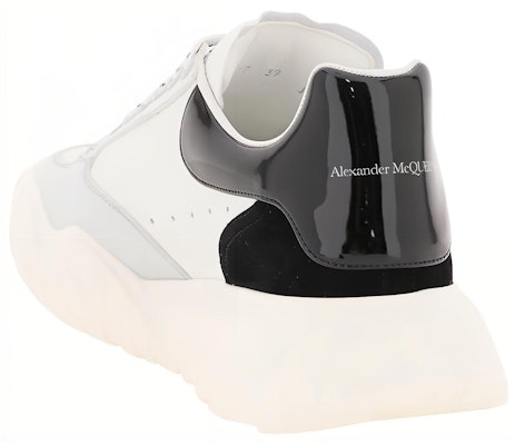 (Women) Alexander McQueen Court Leather Sneakers 'White Black Grey' 708077WICDB8979 Lookbook (Women) Alexander McQueen Court Leather Sneakers 'White Black Grey' 708077WICDB8979