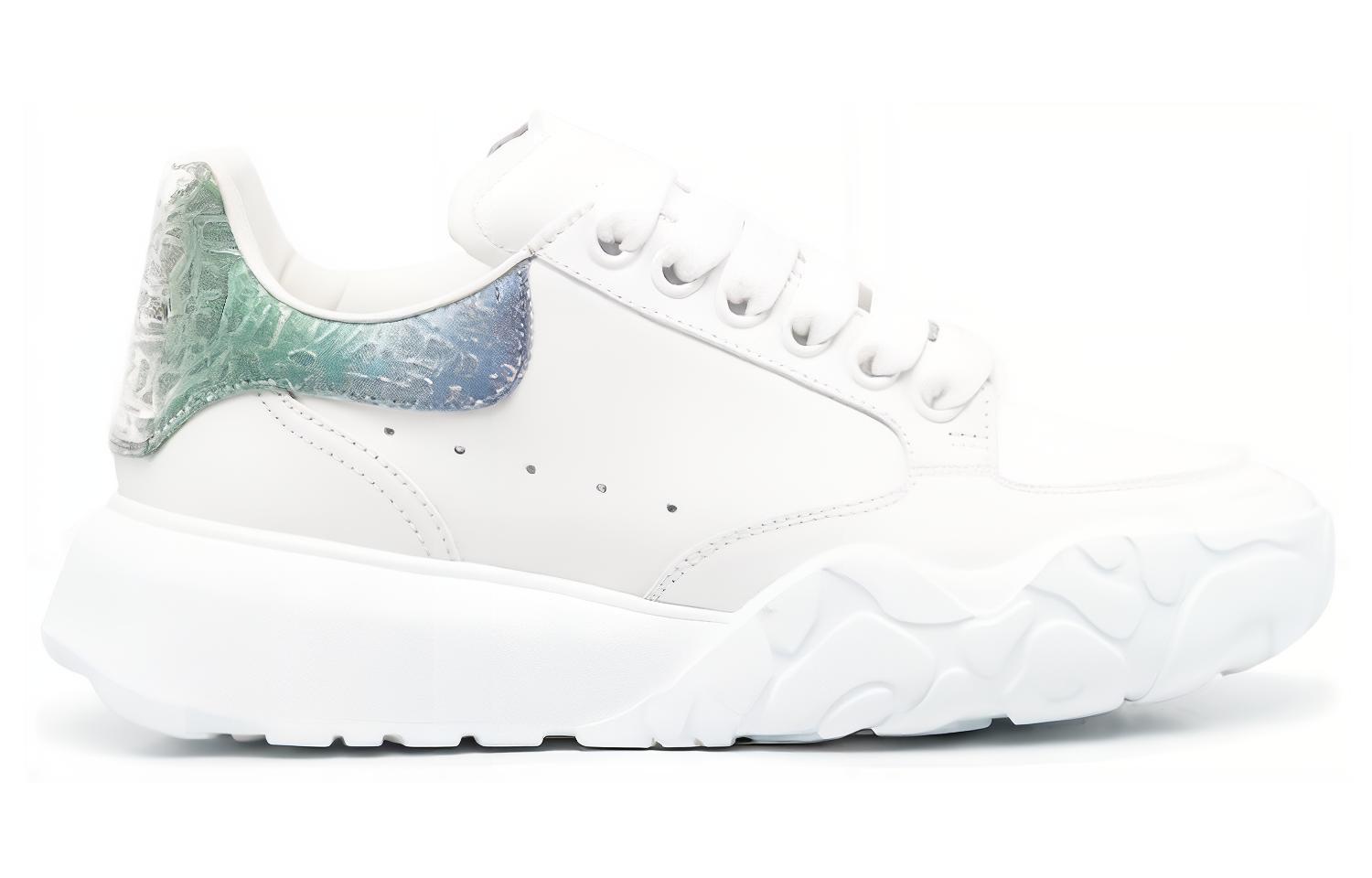 Order (W) アレキサンダー・マックイーン コートスニーカー (白/マルチ) 733025WID619487