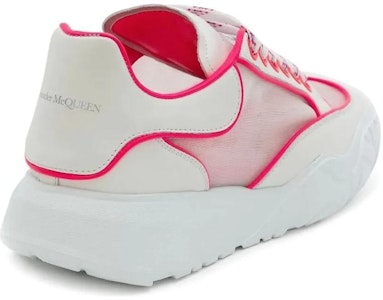 亞歷山大·麥昆 小牛皮綁帶運動鞋 女款 白粉色 Shop 亞歷山大·麥昆 小牛皮綁帶運動鞋 女款 白粉色
