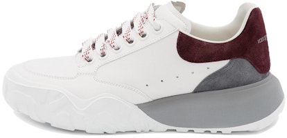 (Women) Alexander McQueen Court Trainer 'White Burgundy' 633914-WHZ93-9609 (Women) Alexander McQueen Court Trainer 'White Burgundy' 633914-WHZ93-9609