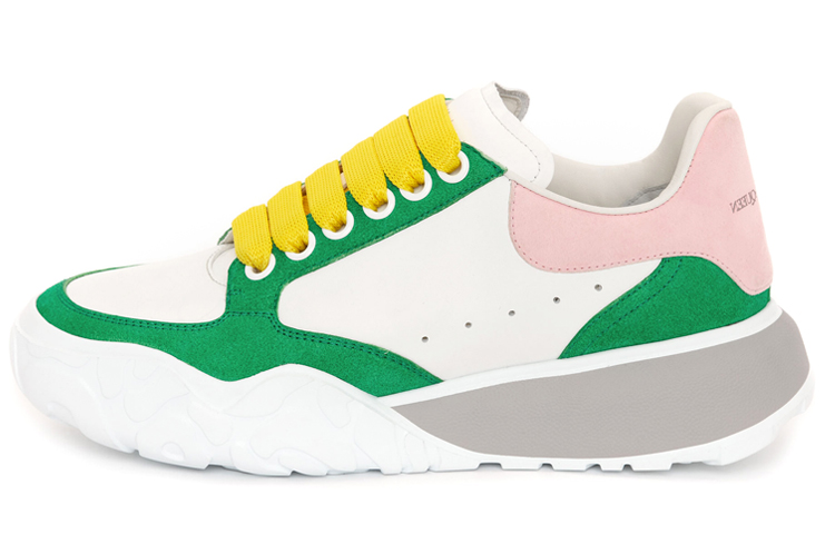 (Women) Alexander McQueen Court Trainer 'White Green' 633914WIA949408
