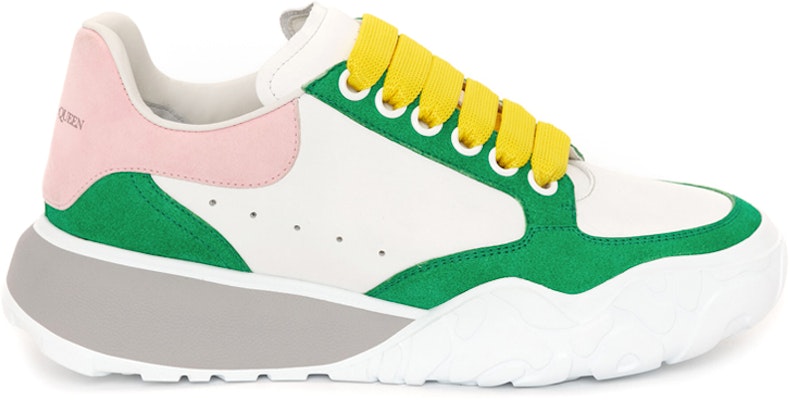 (Women) Alexander McQueen Court Trainer 'White Green' 633914WIA949408 Order (Women) Alexander McQueen Court Trainer 'White Green' 633914WIA949408