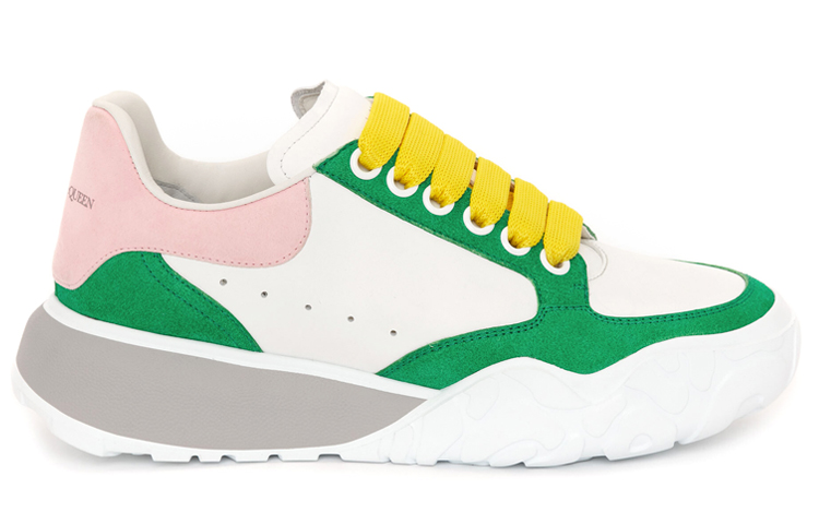 Order (W) Alexander McQueen Court Trainer ''Wit Groen'' 633914WIA949408