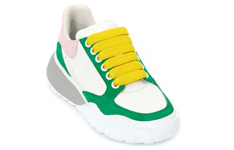 Lookbook (W) Alexander McQueen Court Trainer ''Wit Groen'' 633914WIA949408