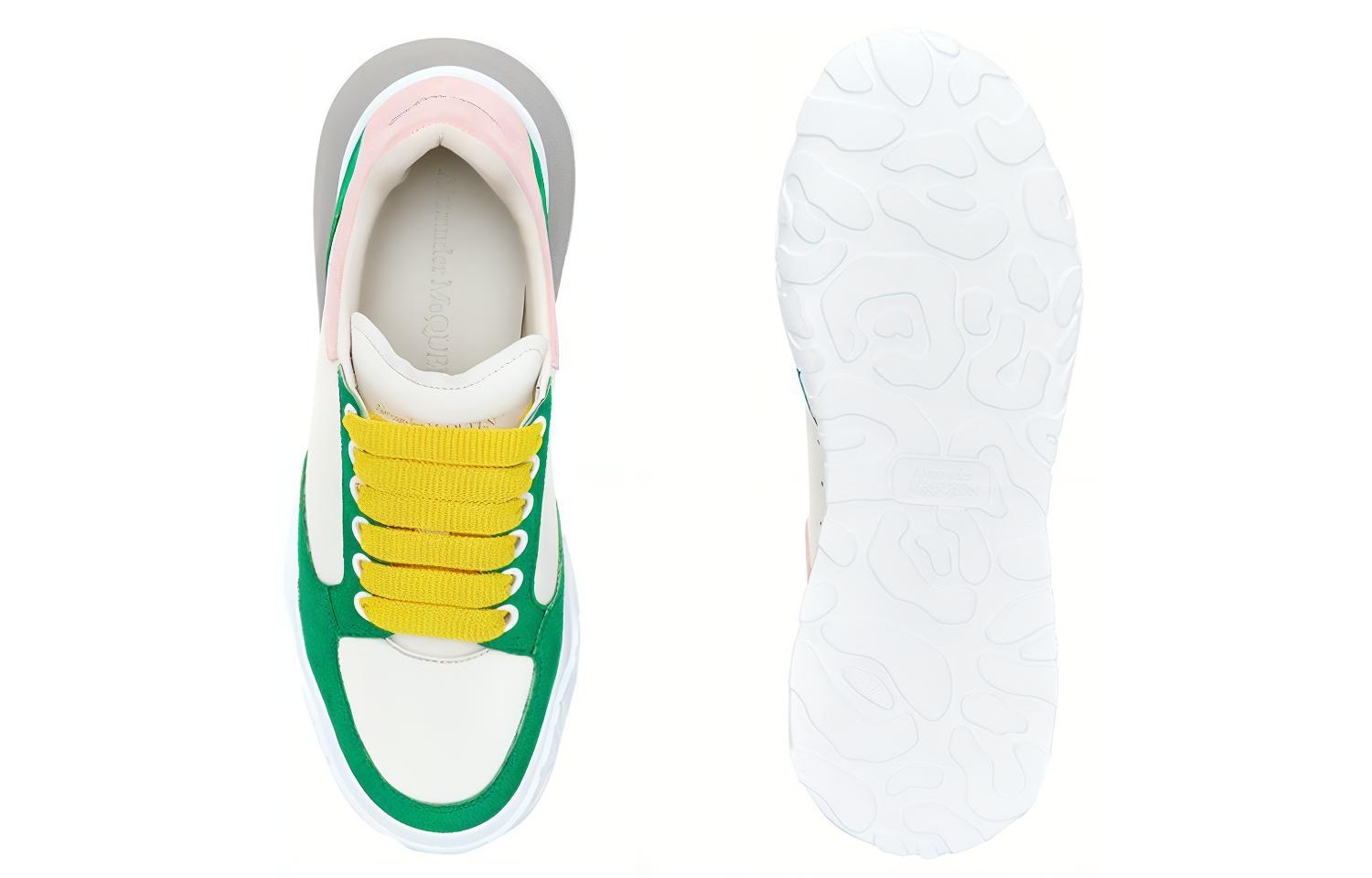 Shop (W) Alexander McQueen Court Trainer ''Wit Groen'' 633914WIA949408