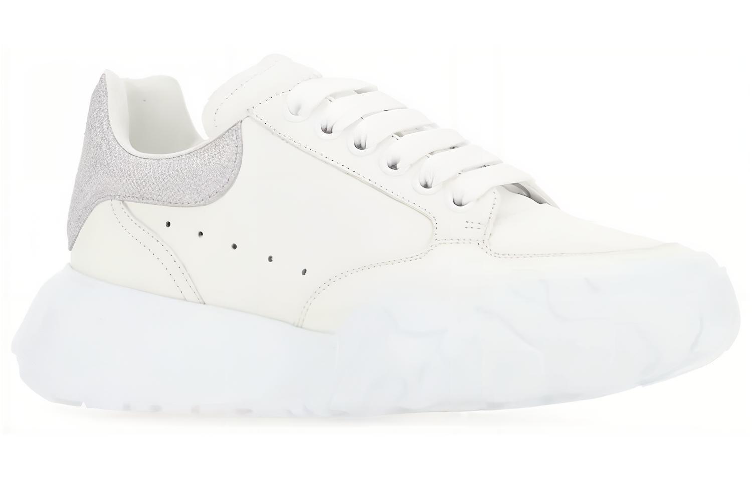 Order 亞歷山大·麥昆 Court Trainer 皮革 綁帶 低筒 休閒運動鞋 女款 白色