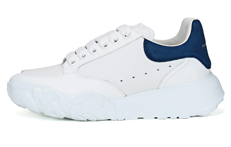 (Women) Alexander McQueen Court Trainer 'White Navy' 633915WHZ969086