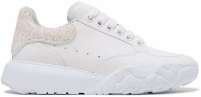 (Women) Alexander McQueen Court Trainer 'White Pink Glitter' 657566-WIA91-9395 (Women) Alexander McQueen Court Trainer 'White Pink Glitter' 657566-WIA91-9395