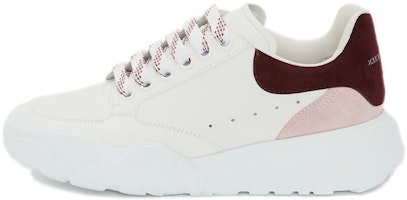 (Women) Alexander McQueen Court Trainer 'White Pink Burgundy' 633915WHZ9B9634 (Women) Alexander McQueen Court Trainer 'White Pink Burgundy' 633915WHZ9B9634