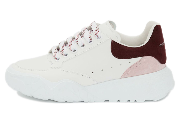 (Women) Alexander McQueen Court Trainer 'White Pink Burgundy' 633915WHZ9B9634