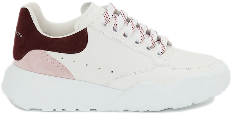 (W) Alexander McQueen Zapatillas Court 'Blanco Rosa Burdeos' 633915WHZ9B9634 Order (W) Alexander McQueen Zapatillas Court 'Blanco Rosa Burdeos' 633915WHZ9B9634
