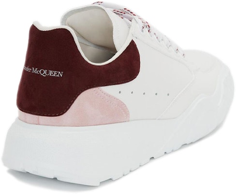 (W) Alexander McQueen Zapatillas Court 'Blanco Rosa Burdeos' 633915WHZ9B9634 Shop (W) Alexander McQueen Zapatillas Court 'Blanco Rosa Burdeos' 633915WHZ9B9634