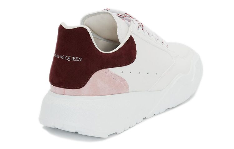 Shop (W) Alexander McQueen Court Trainer ''Wit Roze Bordeaux'' 633915WHZ9B9634