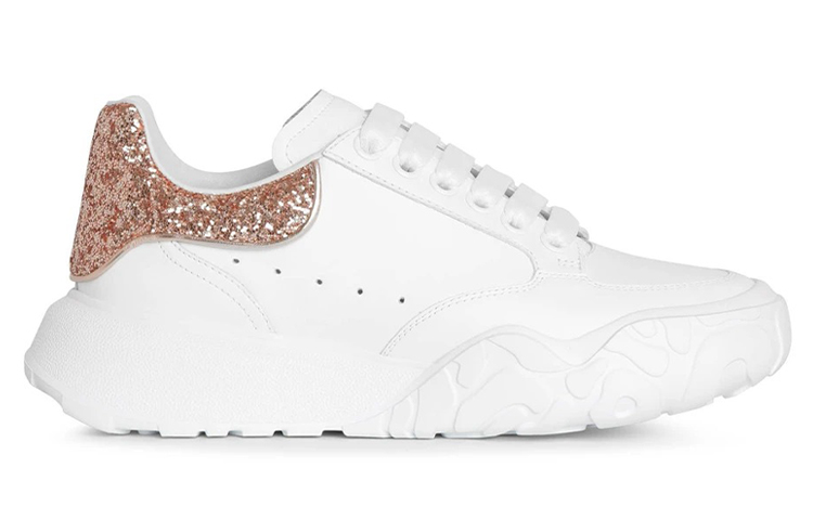 Order (W) Alexander McQueen Court Trainer ''Wit Roze Glitter'' 657566WIA929397