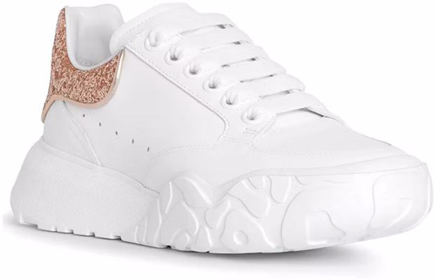 (Women) Alexander McQueen Court Trainer 'White Rose Glitter' 657566WIA929397 Lookbook (Women) Alexander McQueen Court Trainer 'White Rose Glitter' 657566WIA929397