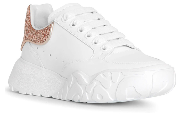 Lookbook (W) Alexander McQueen Court Trainer ''Wit Roze Glitter'' 657566WIA929397