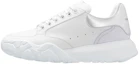 Buy (W) Alexander McQueen Court Trainer ''Weiß Silber'' 709033WIAAZ8879