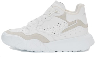 (Women) Alexander McQueen Court Trainer 'White Silver' 708082-WICD6-9071 (Women) Alexander McQueen Court Trainer 'White Silver' 708082-WICD6-9071