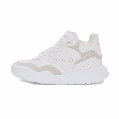 (W) Alexander McQueen Court Trainer 'White Silver'