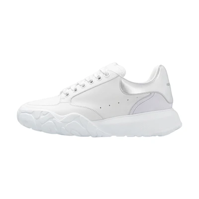 (W) Alexander McQueen Court Trainer 'White Silver'