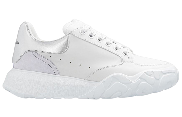 Order (W) Alexander McQueen Court Trainer 'Putih Perak' 709033WIAAZ8879
