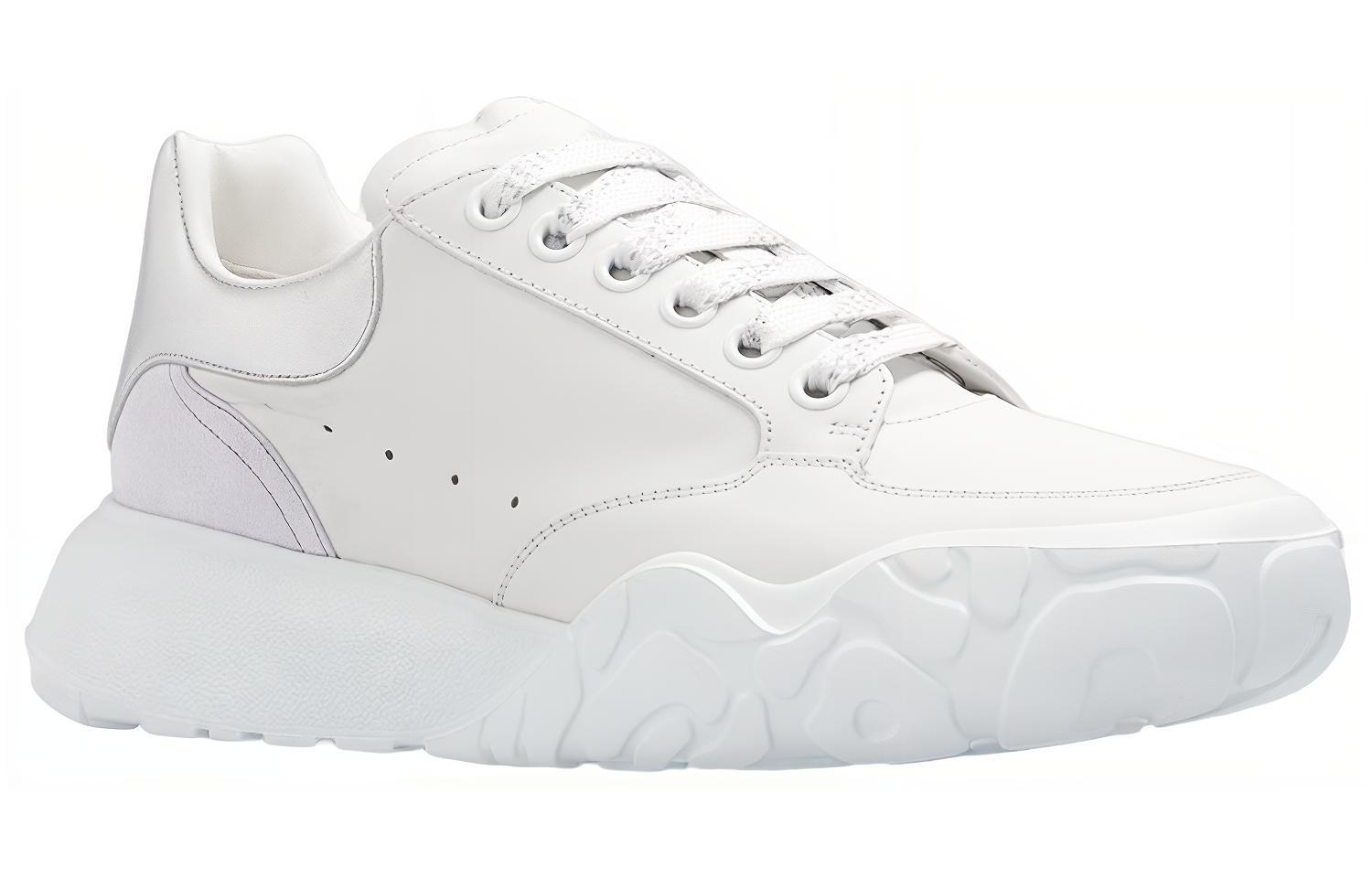 Lookbook (W) Alexander McQueen Court Trainer ''Weiß Silber'' 709033WIAAZ8879