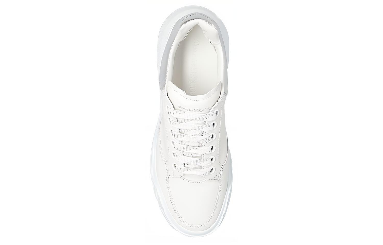 Purchase (W) Alexander McQueen Court Trainer ''Weiß Silber'' 709033WIAAZ8879