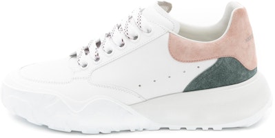 (Women) Alexander McQueen Court Trainer White Taffy Blue Shell Pink 633914WIA9C9914 (Women) Alexander McQueen Court Trainer White Taffy Blue Shell Pink 633914WIA9C9914