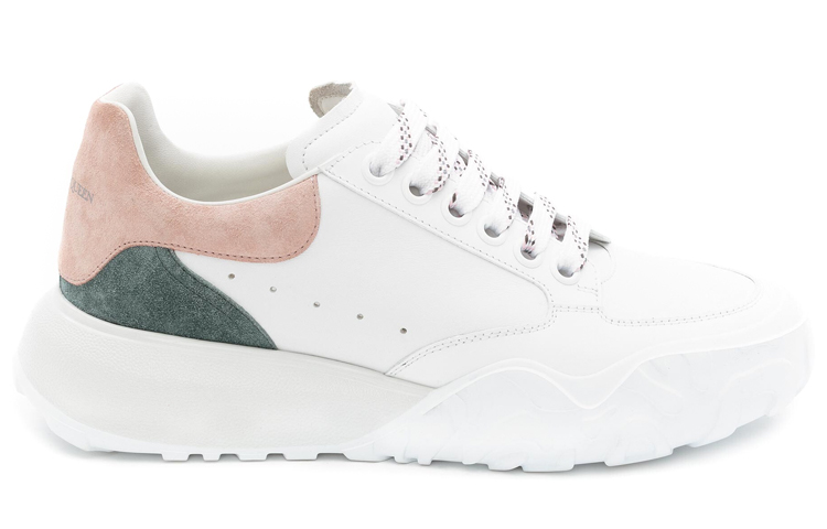 Order Alexander McQueen 亞歷山大·麥昆 Court Trainer 舒適 繫帶 輕便 低幫 運動跑步鞋 女款 白色