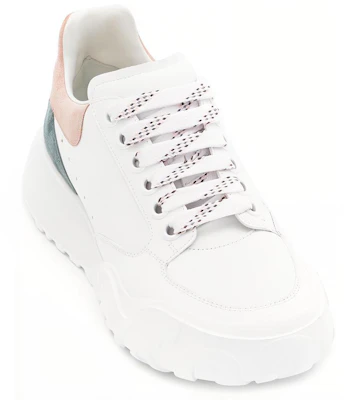 (W) 亚历山大·麦昆白色Taffy蓝壳粉色板鞋 633914WIA9C9914 Lookbook (W) 亚历山大·麦昆白色Taffy蓝壳粉色板鞋 633914WIA9C9914