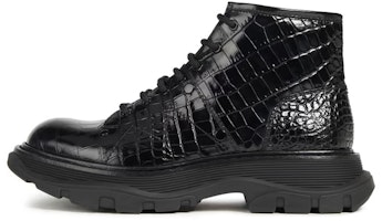 (W) Alexander McQueen Sepatu Hybrid Efek Buaya 'Hitam' 633905WHYQ11000 Buy (W) Alexander McQueen Sepatu Hybrid Efek Buaya 'Hitam' 633905WHYQ11000