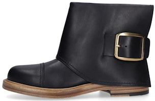 (Women) Alexander McQueen Cuff 'Black Calfskin Buckle' 621834WHXZ91088 (Women) Alexander McQueen Cuff 'Black Calfskin Buckle' 621834WHXZ91088