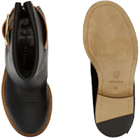 Purchase (W) Alexander McQueen Bottines Noires ''Cuir De Veau Tanné Végétal'' 621834WHXZ91980