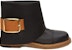 (W) Alexander McQueen Cuff Black 'But Kasut Kulit Anak Lembu Tanned Sayuran' 621834WHXZ91980