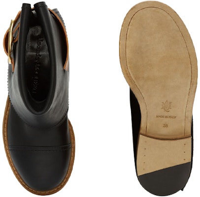 (W) Alexander McQueen Bota Negra 'Botín Negro de Piel de Ternera Curtida Vegetal' 621834WHXZ91980 Purchase (W) Alexander McQueen Bota Negra 'Botín Negro de Piel de Ternera Curtida Vegetal' 621834WHXZ91980