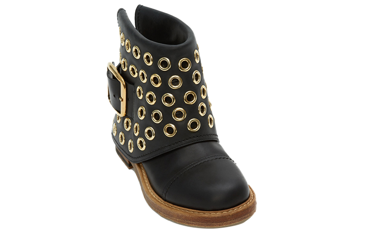 Lookbook (Women) Alexander McQueen Cuff Low 'Black Leather' 621832WHXZ61088