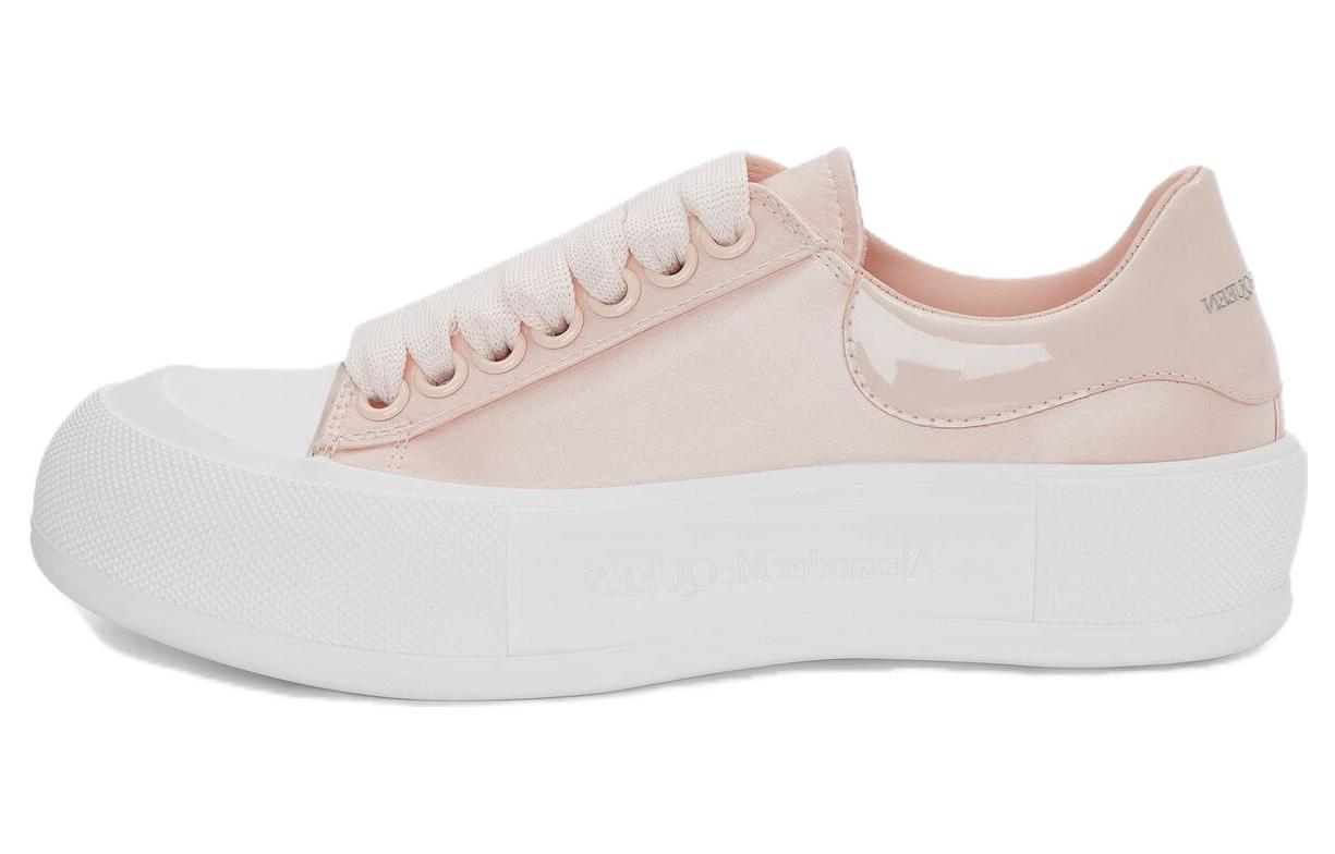 (Women) Alexander McQueen Deck 'Rose Pink Satin Lace' 708085W4SBB5969