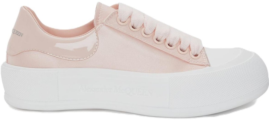 (Women) Alexander McQueen Deck 'Rose Pink Satin Lace' 708085W4SBB5969 Order (Women) Alexander McQueen Deck 'Rose Pink Satin Lace' 708085W4SBB5969