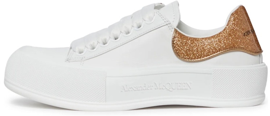 (Women) Alexander McQueen Deck 'White Gold' 702047WICEM9053 Buy (Women) Alexander McQueen Deck 'White Gold' 702047WICEM9053