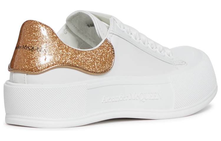 Shop (W) Alexander McQueen Deck 'Blanco Oro' 702047WICEM9053