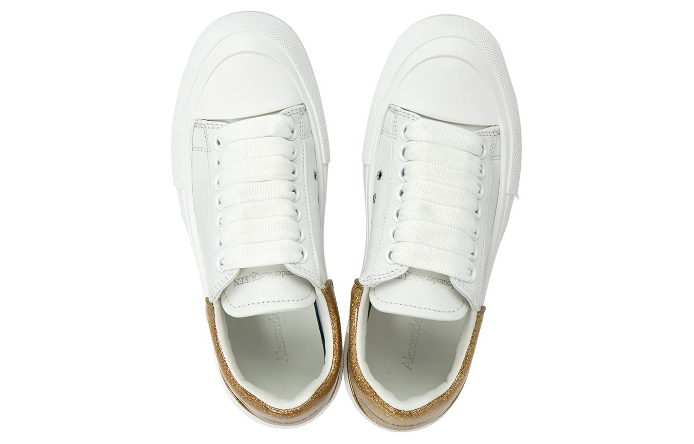Purchase (W) Alexander McQueen Deck 'Blanco Oro' 702047WICEM9053