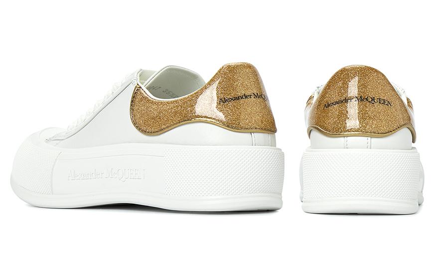 Details for (W) Alexander McQueen Deck 'Blanco Oro' 702047WICEM9053