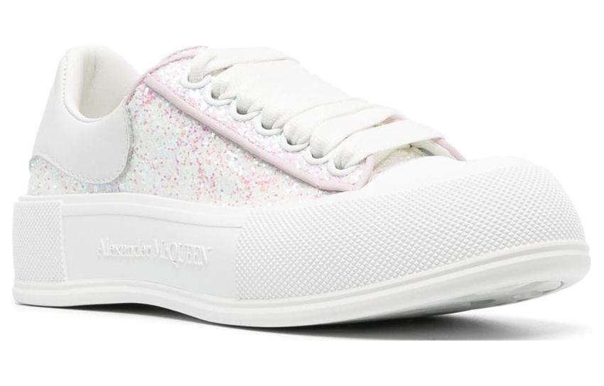 Shop (W) Alexander McQueen Deck ''Wit Roze'' 702048W4JFB5823