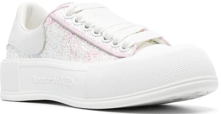(W) Alexander McQueen Deck ''Wit Roze'' 702048W4JFB5823 Shop (W) Alexander McQueen Deck ''Wit Roze'' 702048W4JFB5823